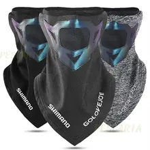 Shimano Winter Fishing Mask High Stretch Warm Fabric Breathable Mesh Fishing Clothing Men Waterproof Fabric Riding Mask Cycling
