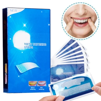 

28/14pcs Teeth Whitening Strips Tooth Bleach Stain Removal For Oral Hygiene Care White Gel Strip Dental Teeth whitener Tools