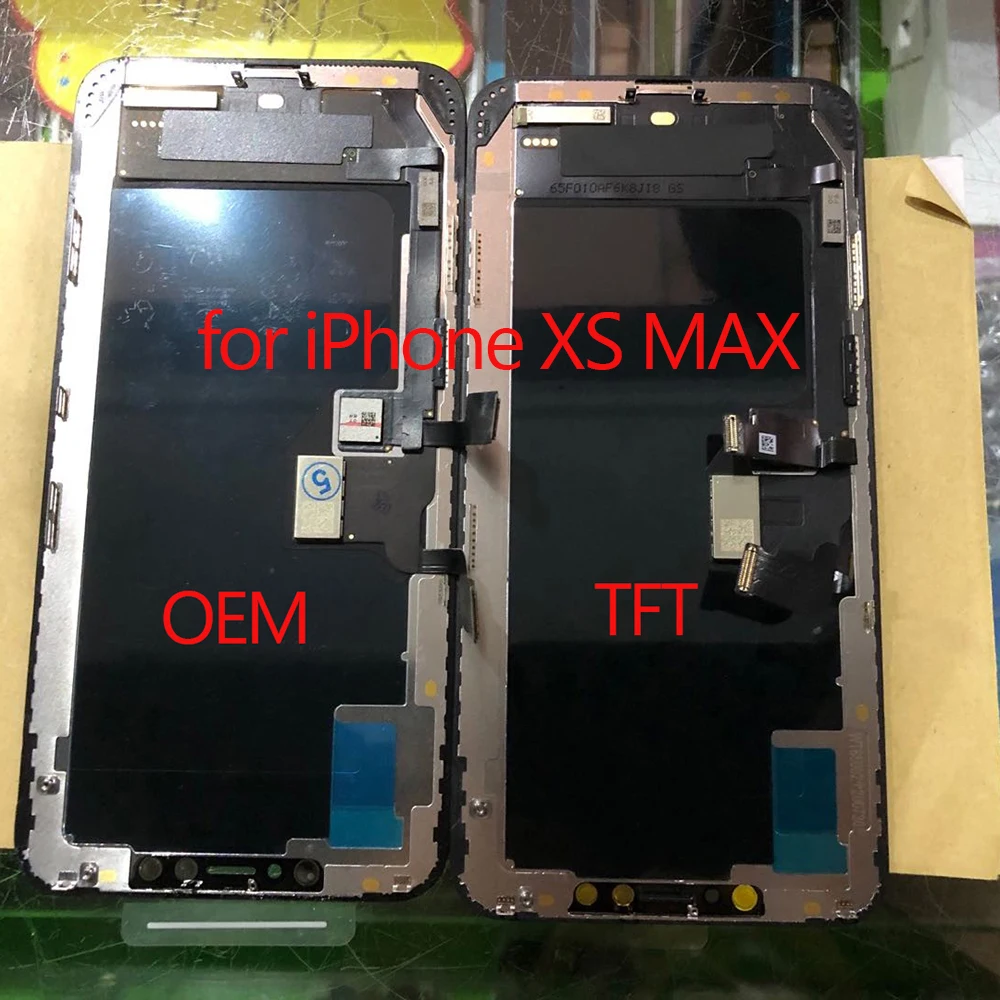 ЖК дисплей для iPhone X XR XS Max оригинальный iPhoneX TOP сенсорный экран с дигитайзером в
