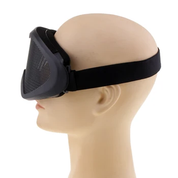 

UV400 Steel Mesh Goggles No-fog Protective Eyeguard for Eye Protection Shooting Accessories
