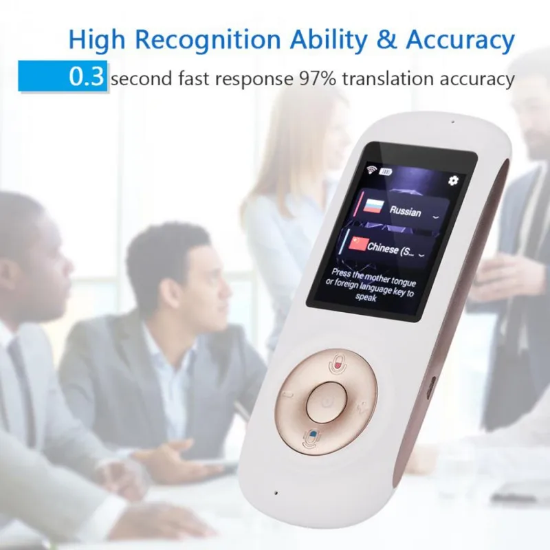 52 Languages Two Way Voice Smart Translator WiFi Hotspot Portable Travel Meeting Translation