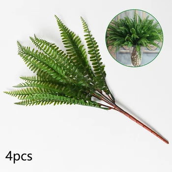 

4PCS 40cm Artificial Persian Fern Leaf Water Grass Indoor And Outdoor Decoration Lysimachia Fern Floral Decor
