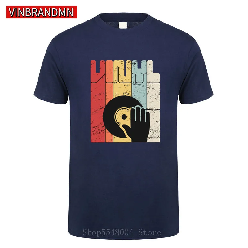 Retro Vinyl Record T-Shirt Men Dj Turntable Death Metal Music T Shirt Humor Heavy Hip Hop Tshirt Tops Hipster Harajuku Tee | Мужская
