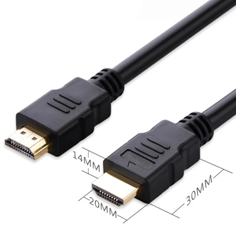 Кабель HDMI HD штекер видеокабель версии 1 4 подключение к ПК ТВ мобильный телефон 0 3