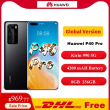 Global Version Huawei P40 Pro 5G SmartPhone 6.58"Kirin 990 Octa Core Android 10 50MP Leica Camera BT 5.1 Face unlock DHL Free