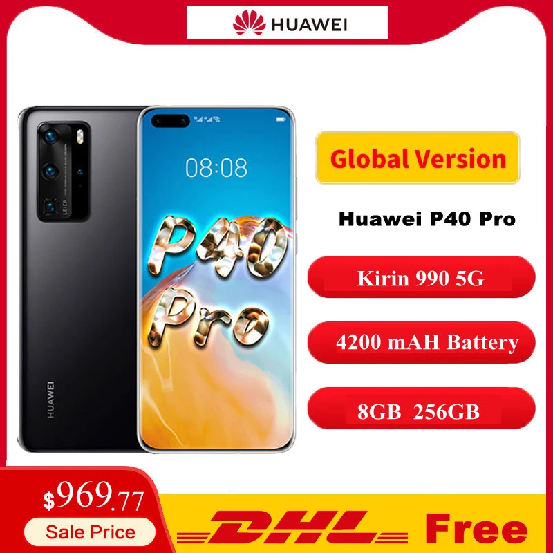 Смартфон Huawei P40 Pro глобальная версия экран 5G дюйма Восьмиядерный процессор Kirin 6 58