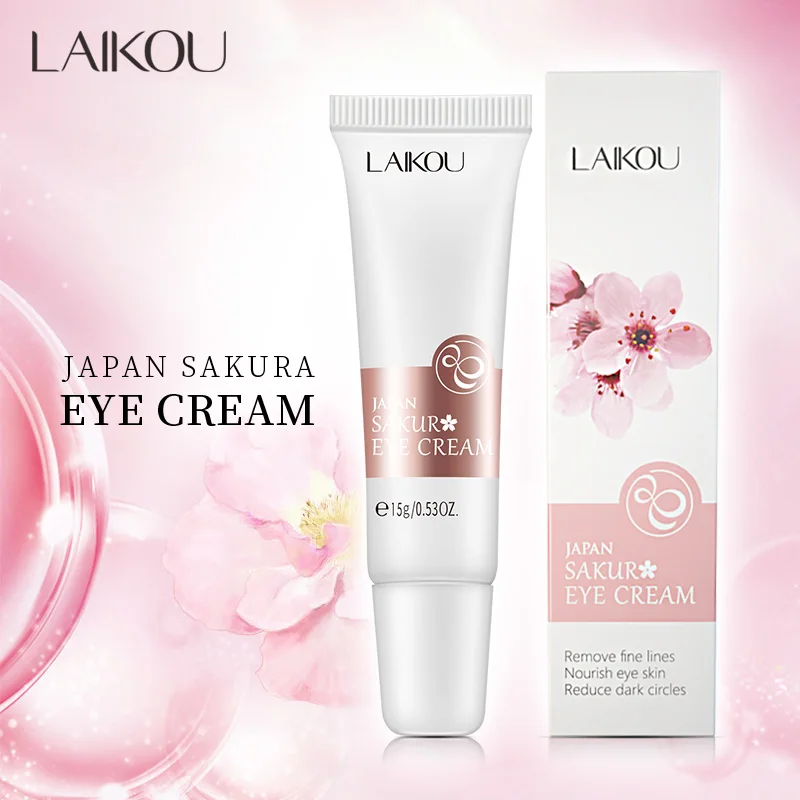 Крем для век Laiko Sakura Essence укрепляющий и разглаживающий морщины улучшает темные