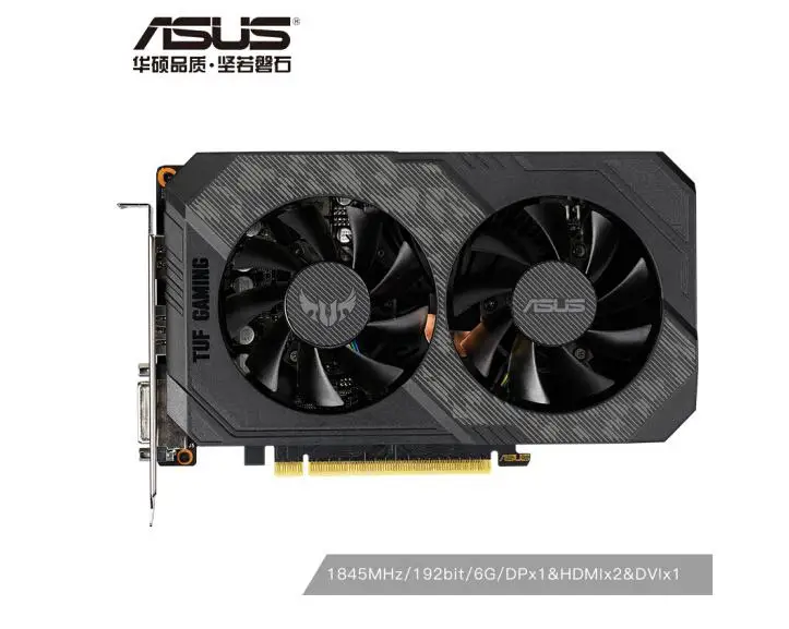 Видеокарта ASUS TUF-GeForce GTX1660TI-O6G-GAMING 1500-1845MHz 192bit