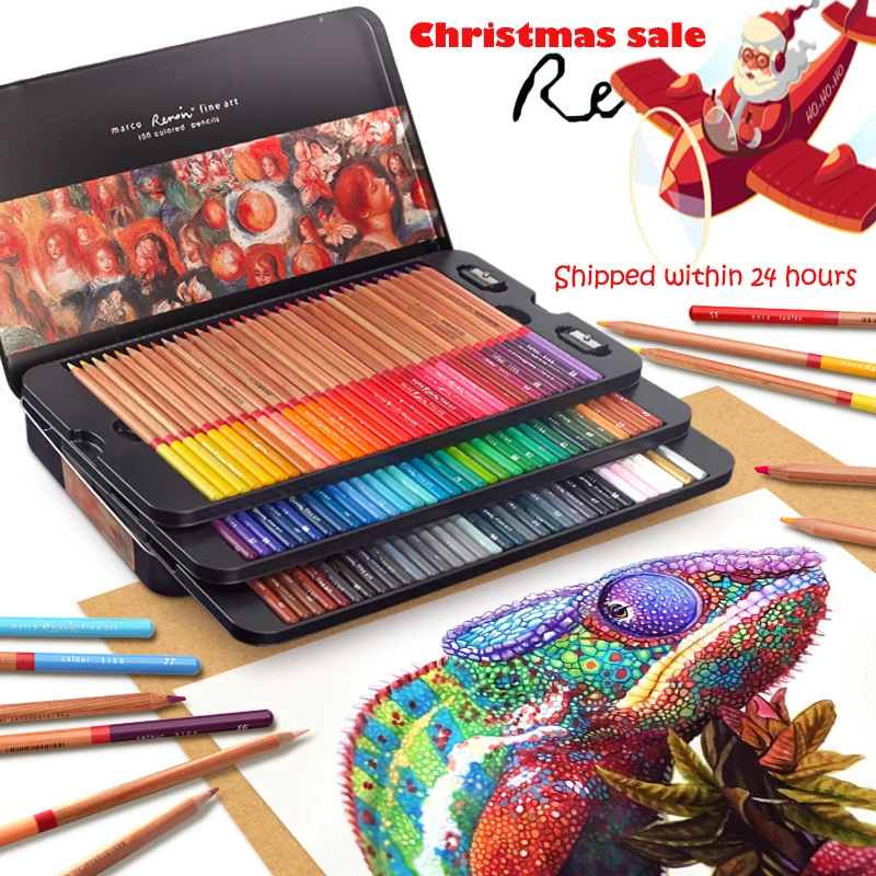 

Oil Pencil Set 24/36/48/72/100 Color Pencil Set Lapices De Colores Profesionales Crayons Colouring Drawing Pencils Set Wholesale