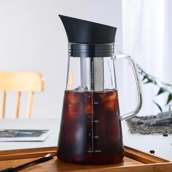 

1000ML with sealed cold brewed ice coffee machine glass cold brewing pot pitcher ice coffee maker brewing glass carafe