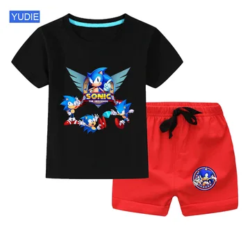 

New Arrival Summer Toddler Boys Kids Clothes Short Sleeve T-shirt + Shorts 2 Piece Set Baby Boys Girls Clothing Sets