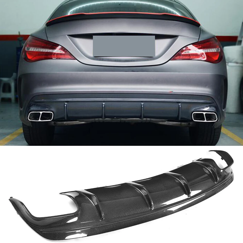 Диффузор заднего бампера из углеродного волокна для Mercedes Benz C117 W117 CLA200 CLA260 CLA45 Facelift