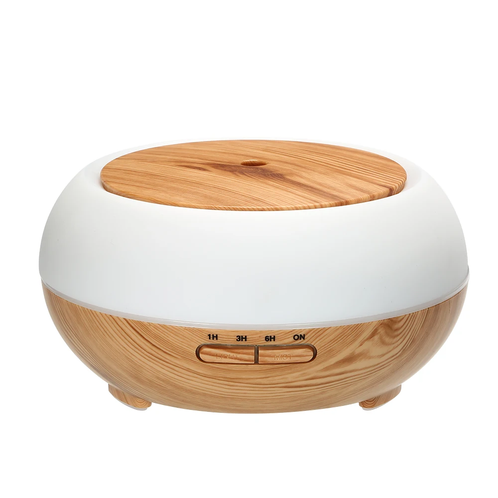 

Smart Wifi Wireless Wood Grain LED Night Lamp 400ml Mist Diffuser for US&EU&UK Plug Phone App&Voice Control w/Alexa&Google Home