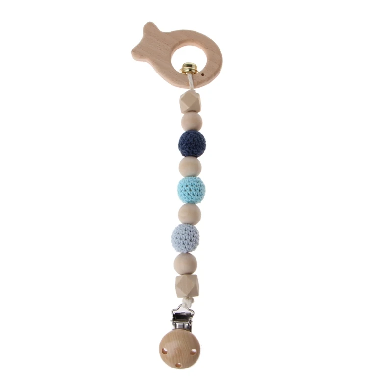 

Child Animal Clip Rattles Baby Beech Wood Teether Shower Gift Bed Hanging Toys DXAD