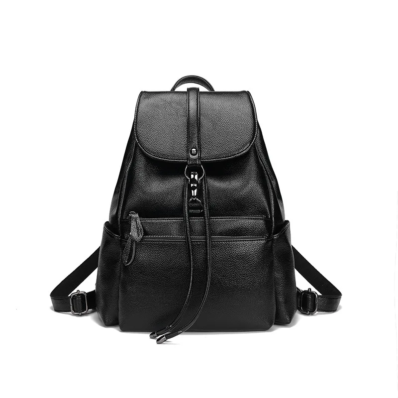

2018 New Style Leather Backpack Korean-style Fashion College Style School Bag Backpack Casual Women's Bag