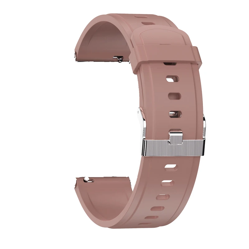 Brown silicone Умные часы UTELITE DT78, оригинальные ремешки, IP68, водонепроницаемые, PPG, пульсометр, контроль артериального давления, Смарт-часы, ремешок для DT78 - Цвет: Brown silicone