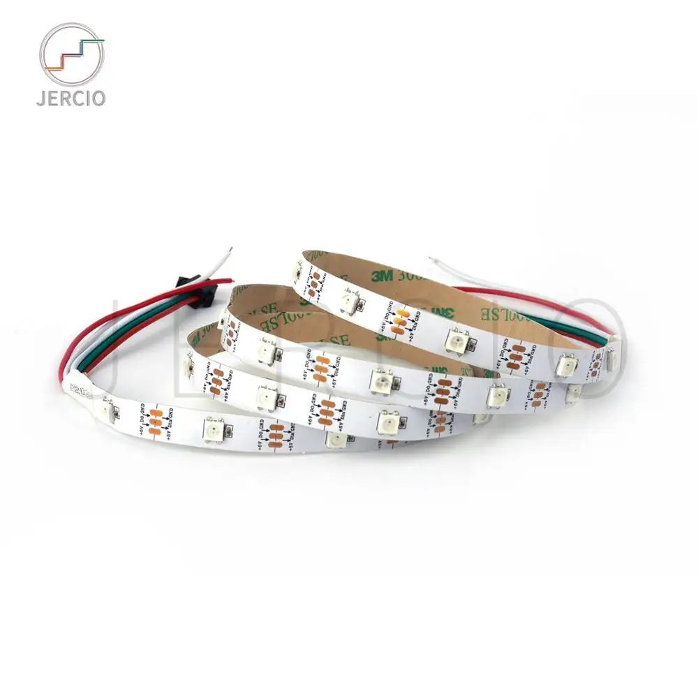 

JERCIO 1m/4m/5m XT1511-RGB Like ws2812b 30/60/144 pixels/leds/ magic digtial led pixel strip can replace ws2812b IC