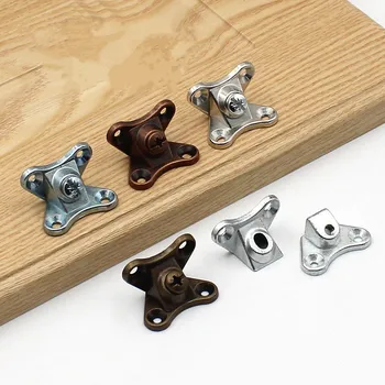 

10pcs Zinc alloy corner code connection combination furniture fixing bracket Support Holder three-in-one connector Fasteners