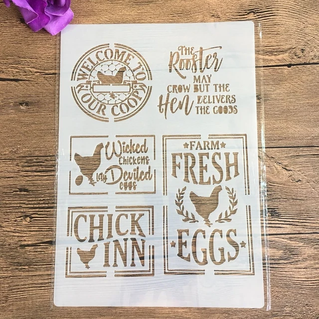 A4 size clock Flower Wall Painting Stencils Stamp Scrapbook Album Decorative Embossing Craft Paper DIY Flower Label Stencil 907