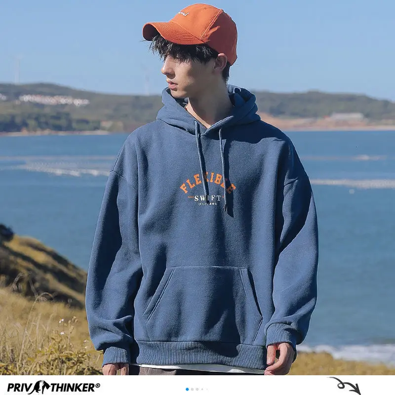 Privathinker Autumn New Men Casual Hoodies 8 Colors Hooded Sweatshirts For Men Streetwear Man Oversized Pullovers Tops Privathinker Autumn New Men Casual Hoodies 8 Colors Hooded Sweatshirts For Men Streetwear Man Oversized Pullovers Tops