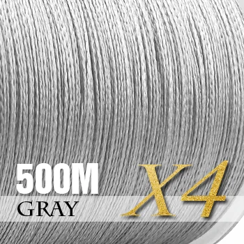 NEW Fishing Line 8 Strands 4 Strands PE Braided 500 Meters Multifilament Fishing Line Rope peche carpe Wire 20-88lb - Цвет: Gray