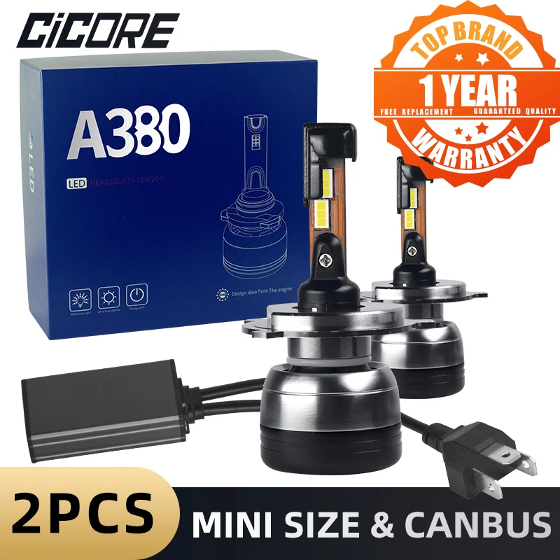

Cicore Mini Canbus Lampada H4 H7 LED Car Headlight Lamp H1 9005 HB3 Auto Light 9006 HB4 Luces Led H8 H9 H11 Fog Lights Bulbs 12v