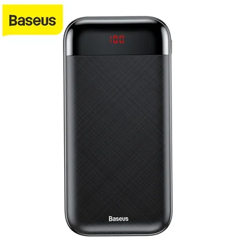 

Baseus Big Capacity 20000mAh Power Bank Quick Charger 3.0 Mobile Phone External Battery Portable Fast Charging For iPhone Xiaomi