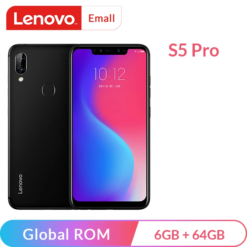 Смартфон Lenovo S5 Pro Восьмиядерный процессор Snapdragon 636 6 2 дюйма 1080P 4G LTE распознавание
