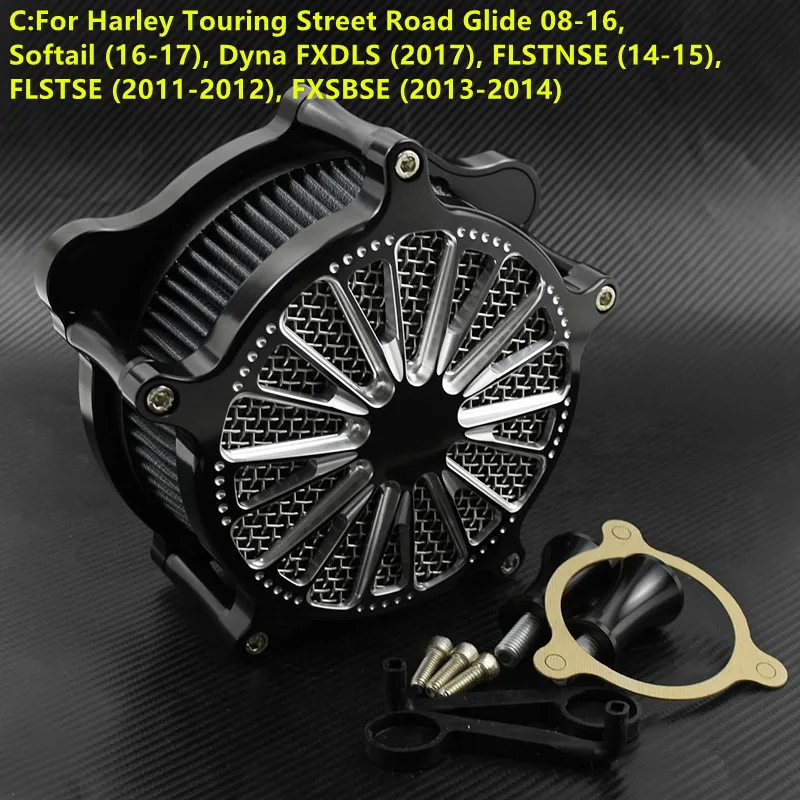 Воздушный фильтр Domin красный для Harley Sportster XL 883 Dyna Street Bob 00-17 Softail Heritage 00-18 Touring Street Glide 08-18 - Цвет: Gray C Model