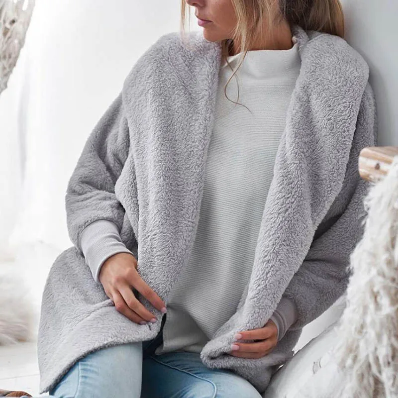 Vintage Faux Fur Coat Women Slim Short Shaggy Cardigan Long Sleeve Flurry Jackets Black White Red Pink Coats for Lady |