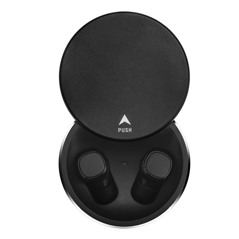 black matte TWS-07 сенсорный Bluetooth earphonet 5,0 спортивные true беспроводной Двойной Наушники-затычки, Беспроводная связь Bluetooth гарнитура - Цвет: black matte