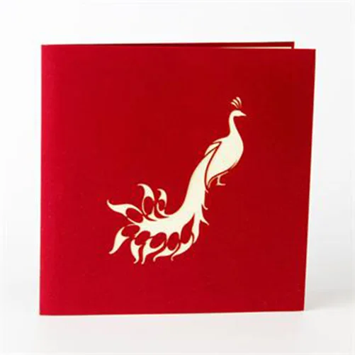  3D Pop Up Greeting Card Anniversary Thanksgiving DIY Beauty Invitations New - 4000373179719