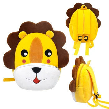 

Kids Plush Backpack Cute Animal Style Schoolbag Travel Daypack With Zipper Closure Gift Toys for Toddler Boy Girl 2-4 Years