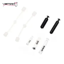 Vampfly 20PCS Weighted Plastic Fly Tying Sound Rattles Saltwater Streamer Fly Fishing Lure Jig Rattle Straps Fishing Skirts Tool