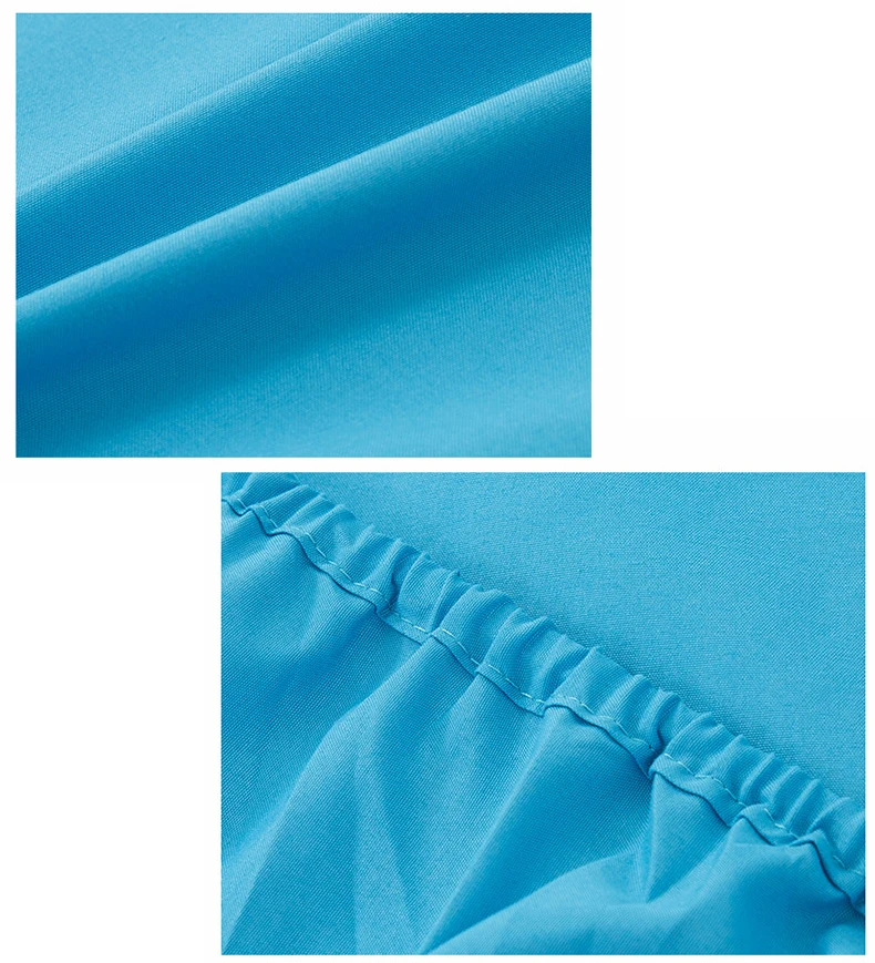 High Quality Solid Color Waterproof Bed Fitted Sheet Mattress Cover with Elastic Mattress Protector Cover Air-Permeable Bed Pad