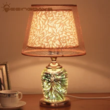 Lampe LED en forme de feu d'artifice en 3D, haut et bas lumineux intégré, pour chambre à coucher, chevet d'étude, lampe de Table moderne, veilleuse