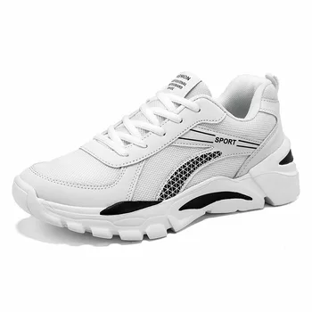 

Fashion Shoes Man Lightweight Mesh Large Size Running Summer Shoes Wear-resistant Comfortable Men's Shoes Lace Up Black