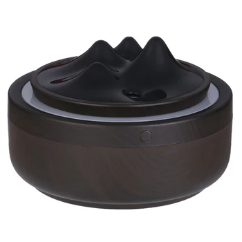 

USB Air Humidifier Ultrasonic Aroma Essential Oil Diffuser Cool Mist HumidifierColor Night Light Deep Wood