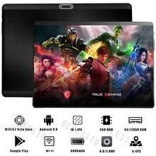 Новейшая модель; 10-дюймовый планшетный ПК с системой андроида и 9,0 Octa Core 6 ГБ Оперативная память 128 Гб Встроенная память 3g, 4G, FDD, LTE, Wi-Fi, Bluetooth gps телефонный звонок Стекло Экран планшетный ПК