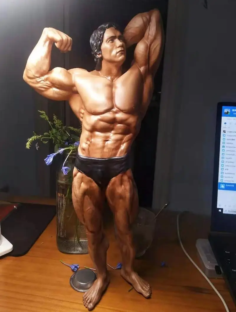 1/18 100mm 3D Resin Figure Model Kit Bodybuilder Mr Universe Arnold Unpainted 