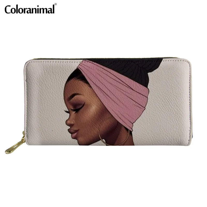 Coloranimal, новинка, Черная Королева, американская африканская Сумочка с печатными рисунками для девочек, женская сумка-тоут, роскошная кожа, кошелек, сумка-шоппер - Цвет: HMC1612Z21