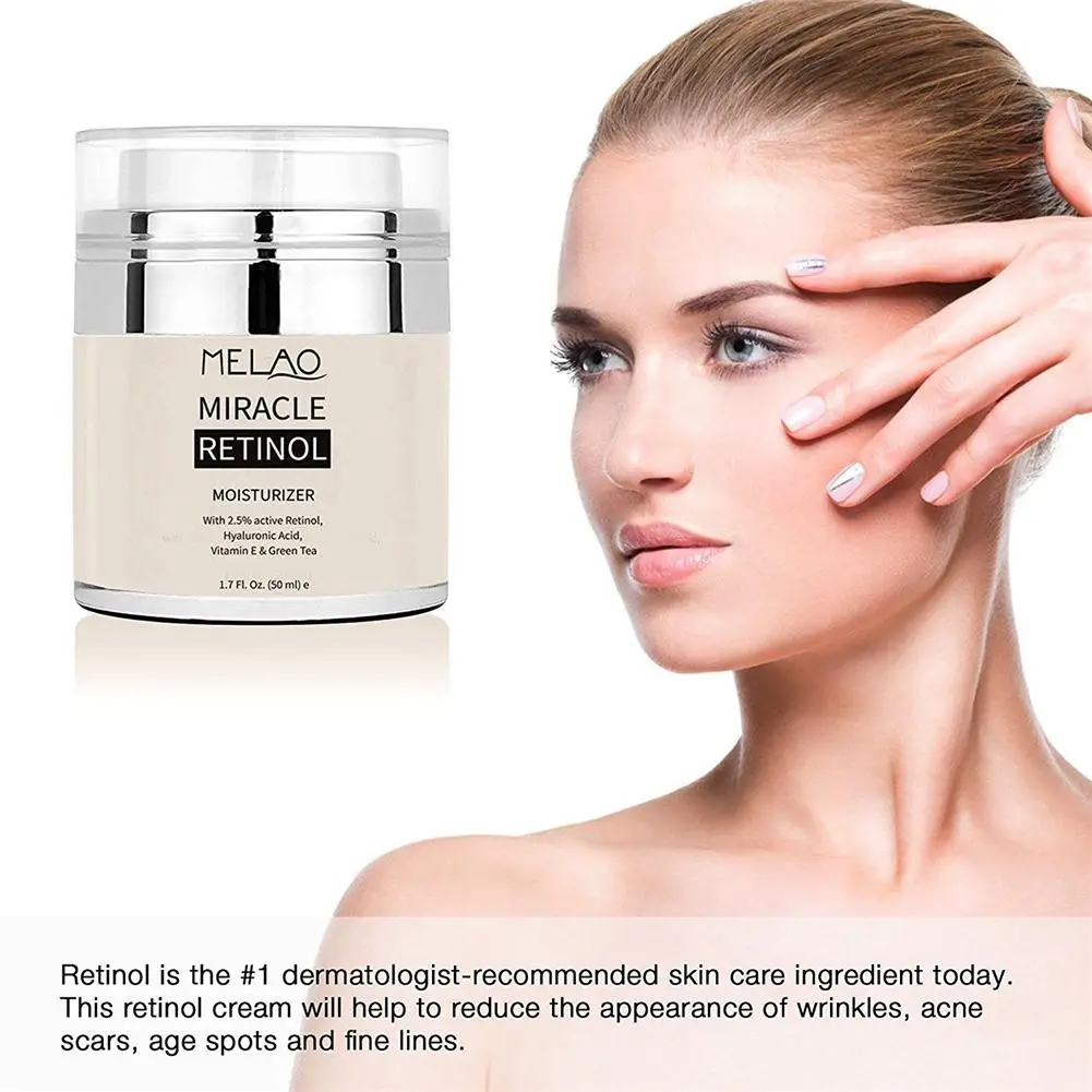 MELAO 2.5% Retinol увлажняющий крем с гиалуроновой кислотой против старения и уменьшает морщины и тонкие линии дневной и ночной крем с ретинолом
