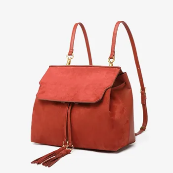 

backpackNew women's bag retro ring fringe dual-purpose backpack multi-purpose single shoulder slant span bag