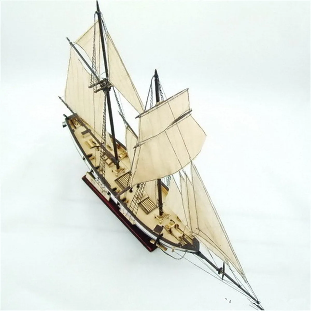 

Hot 1:130 Scale Sailboat Model 380x130x270mm DIY Ship Assembly Model Kits Classical Handmade Wooden Sailing Boats Children Toys