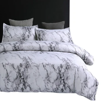 

Marble Printed Bedding Set Duvet Cover Pillowcase Size Single Double Full Queen King Bedclothes Comforters Bed Linen
