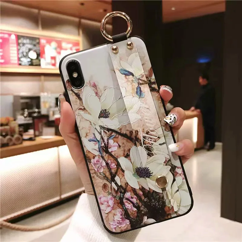 Ремешок на запястье, мягкий силиконовый чехол для samsung Galaxy A70 60 A50 A40 A30 A20 A10 M20 S10E S10 S9 S8 плюс обратите внимание; размеры 9 и 10 палец кольцо крышки - Цвет: 8