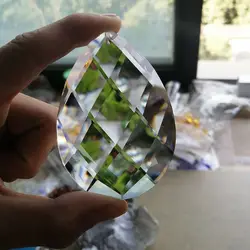 1Pc 80mm Tear Drop Crystal Prism Suncatcher Clear Glass Chandelier Crystal Parts DIY Hanging Pendant Jewelry Spacer Faceted