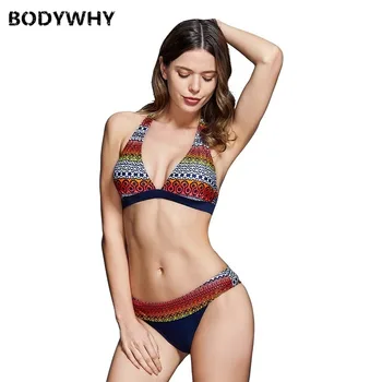 

2020 Summer Women's Bikini Sexy Swimsuit Female Two-piece Swimsuit Ladies Printed Swimwear Women