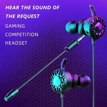 

T5 Wired Dynamic 3.5mm In-ear Noise Reduction Gaming Earphone for Phone/Computer