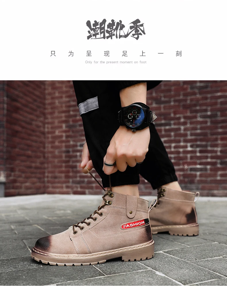 Высококачественная Мужская обувь; Zapato; новые стильные удобные мужские ботинки на шнуровке; Лидер продаж; повседневные ботильоны; Мужская обувь; Botines De Hombre66